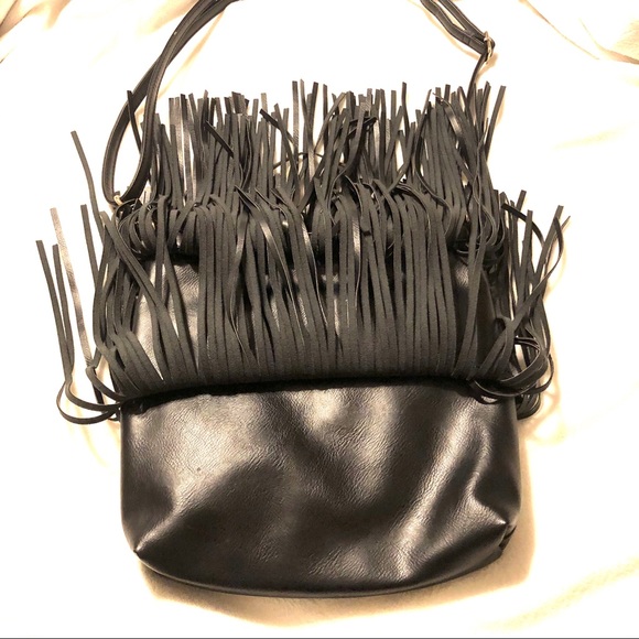 Fringe Faux Leather Crossbody Bag - Picture 7 of 13